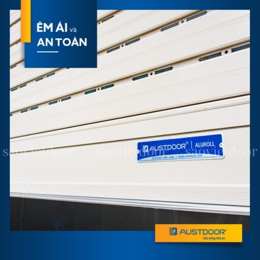 Cửa cuốn xuyên sáng Austdoor Mega M70i 15 Cửa cuốn xuyên sáng Austdoor Mega êm ái và an toàn