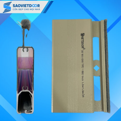 Cửa cuốn khe thoáng Netdoor NS02 18 Hình ảnh mặt cắt cửa cuốn khe thoáng Netdoor NS02