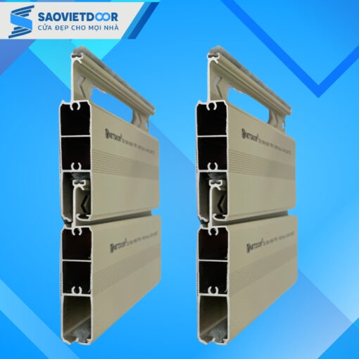 Hình ảnh mặt cắt cửa cuốn khe thoáng Netdoor NS03