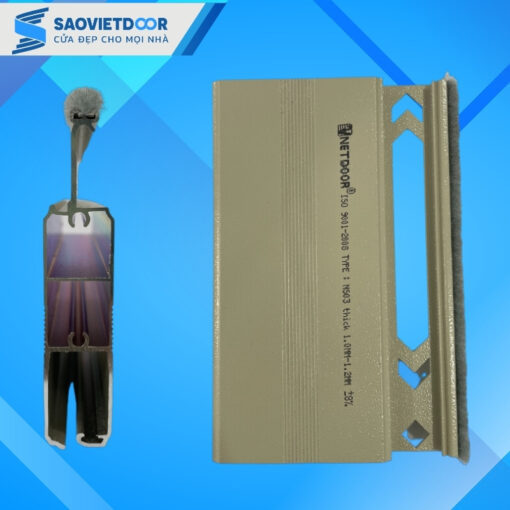 Hình ảnh mặt cắt cửa cuốn khe thoáng Netdoor NS03