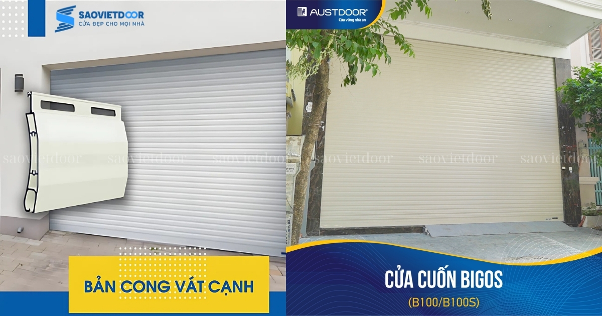 Cửa cuốn nan bản lớn B100 11 Cửa cuốn austdoor bigos