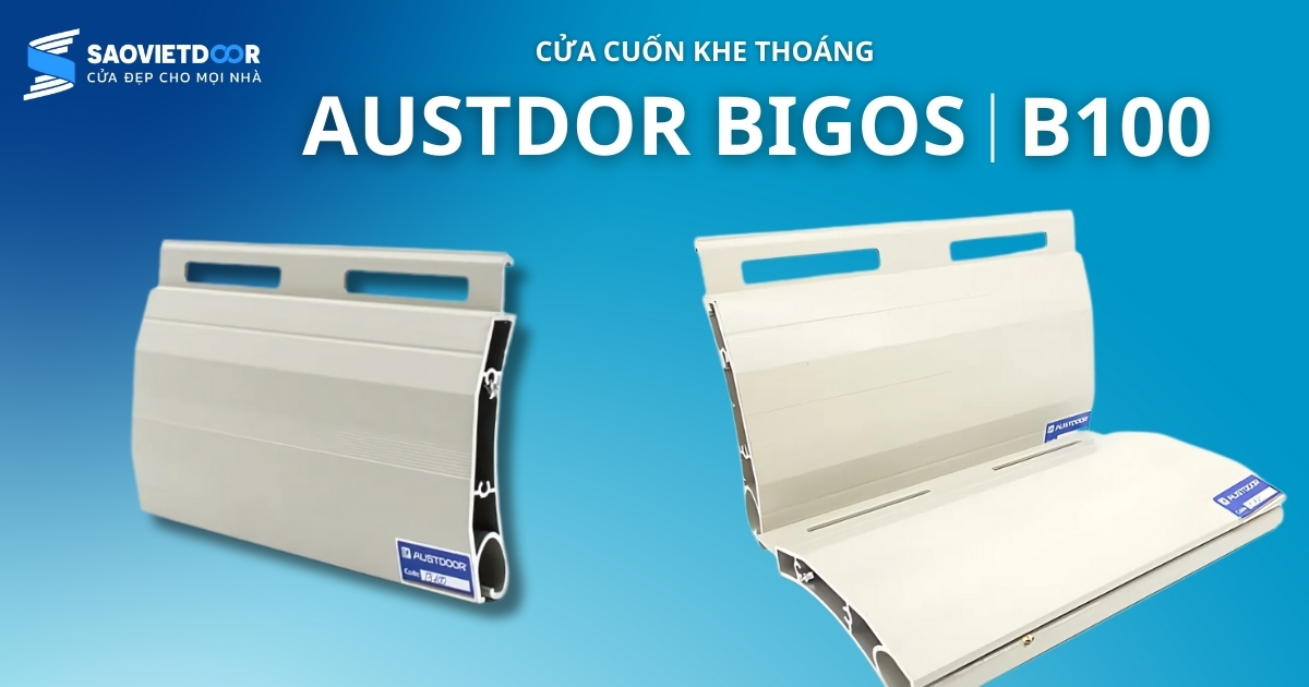 Cửa cuốn nan bản lớn B100 10 Cửa cuốn austdoor bigos b100
