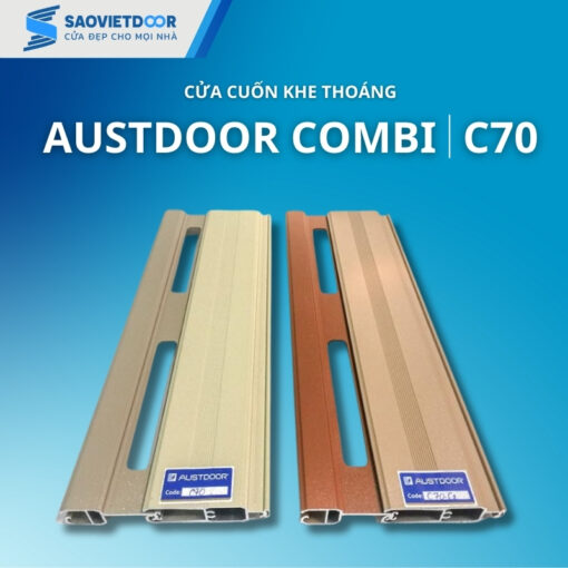 Cửa cuốn khe thoáng Austdoor Combi C70 6 Cửa cuốn khe thoáng austdoor combi C70