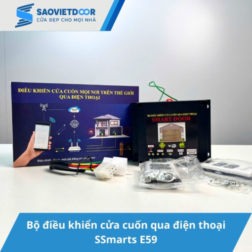 Bộ điều khiển cửa cuốn qua điện thoại SSmarts E59 19 Bộ điều khiển cửa cuốn qua điện thoại Ssmarts E59