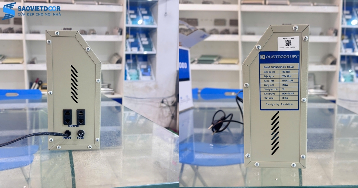 Lưu điện cửa cuốn Austdoor P2000