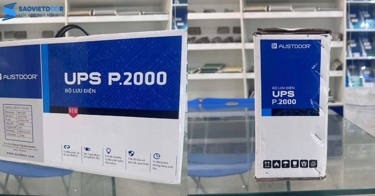 Lưu điện cửa cuốn Austdoor P2000