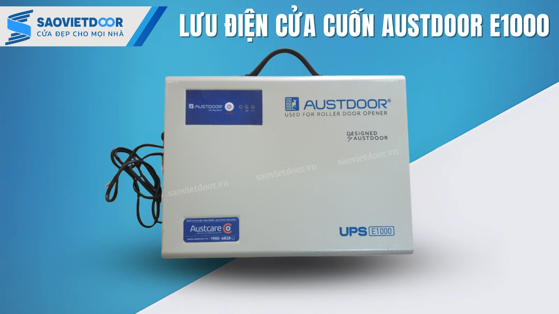 Lưu điện Austdoor E1000 21 Lưu điện cửa cuốn Austdoor E1000