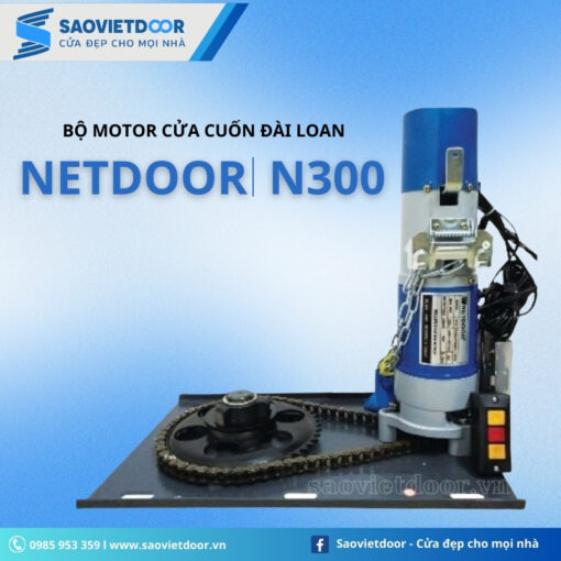 Motor Netdoor N300 Công nghệ Đài Loan 18 Motor cửa cuốn Netdoor N300 đầy đủ bao gồm