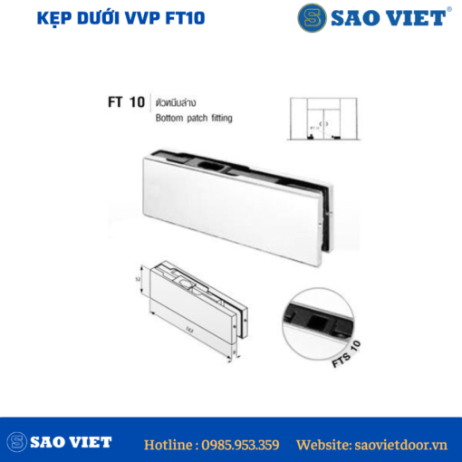 Cửa Đi Mở Quay Nhôm Maxpro.JP 20 kep-duoi-vvp-ft10-03