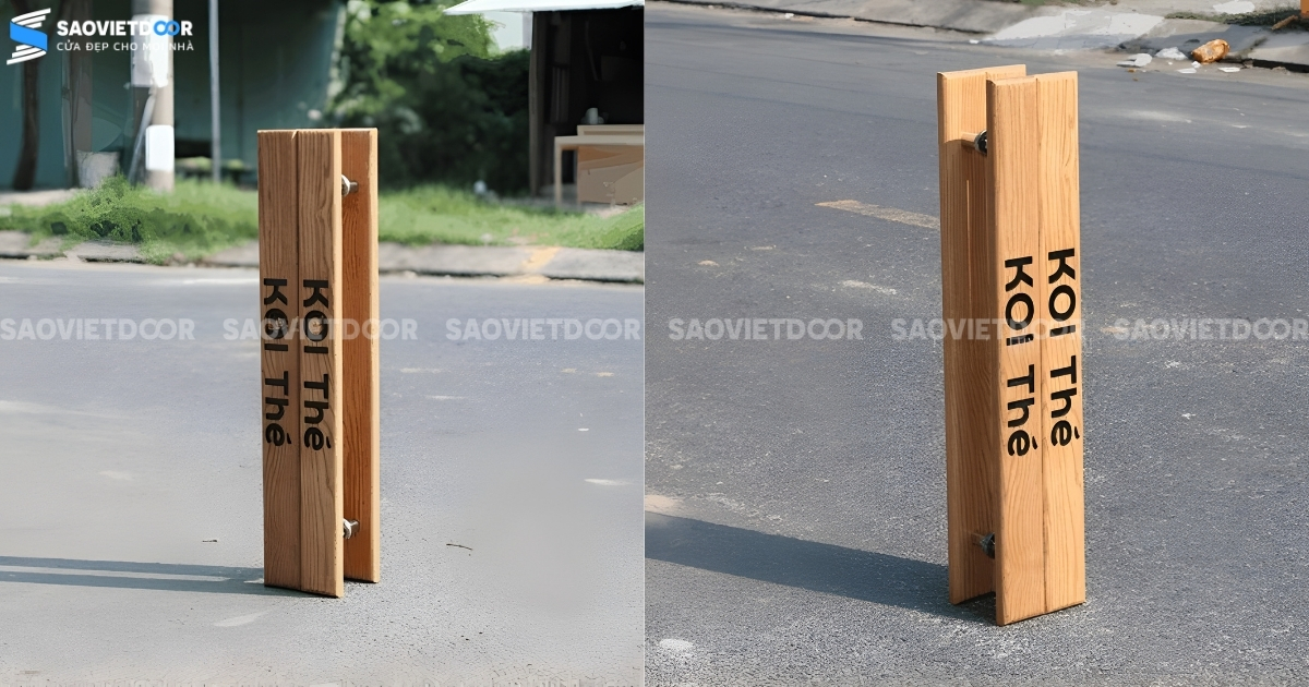 Tay nắm gỗ khắc theo yêu cầu.