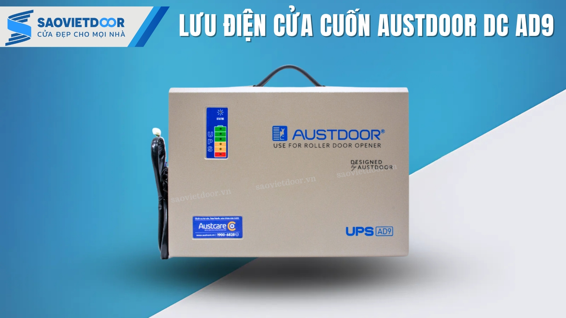 Lưu điện Austdoor DC AD9 chính hãng 22 Lưu điện cửa cuốn Austdoor DC AD9