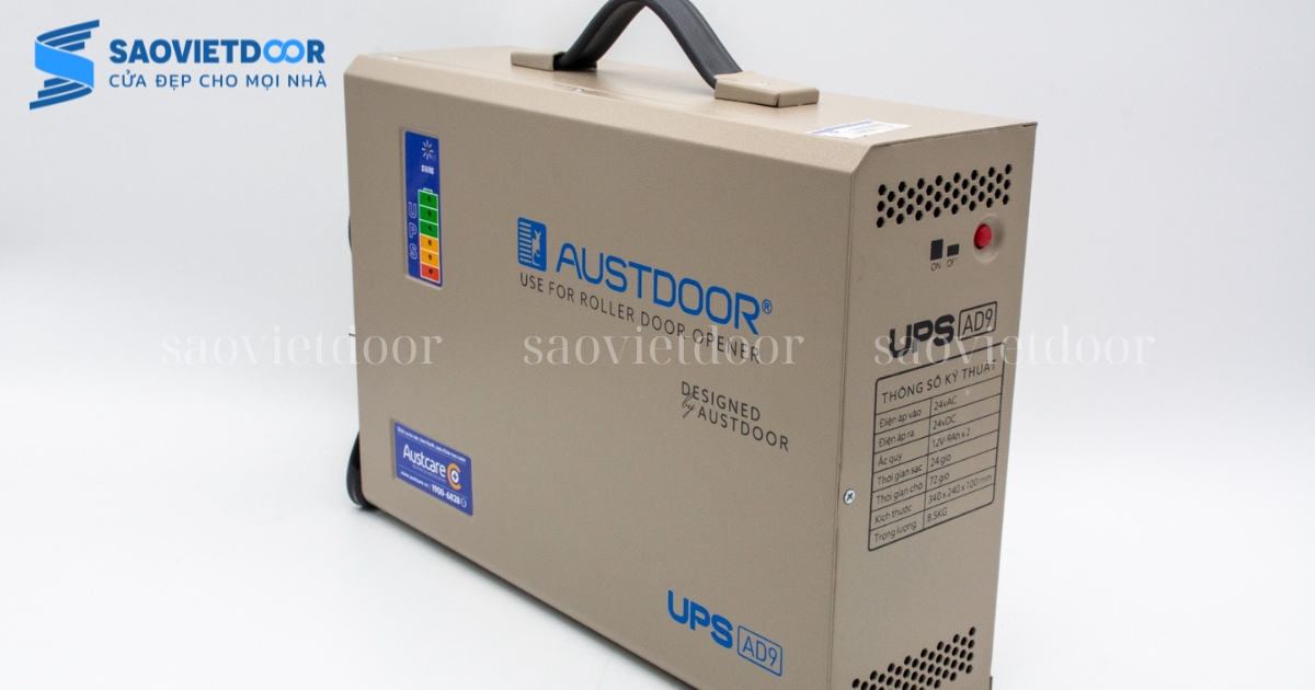 Lưu điện Austdoor DC AD9 chính hãng 24 Lưu điện cửa cuốn Austdoor DC AD9