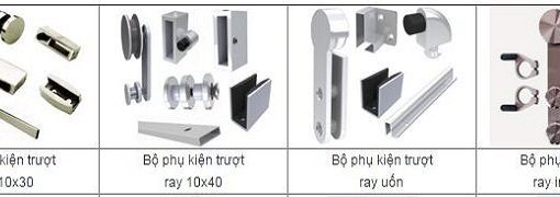 Bộ phụ kiện thanh ray trượt.