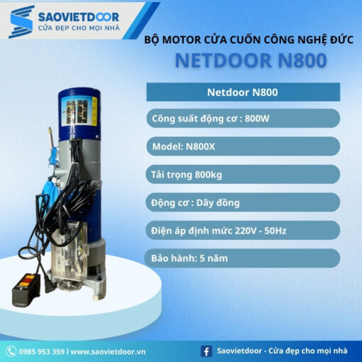 Motor Netdoor N800 Công Nghệ Đức Chính Hãng