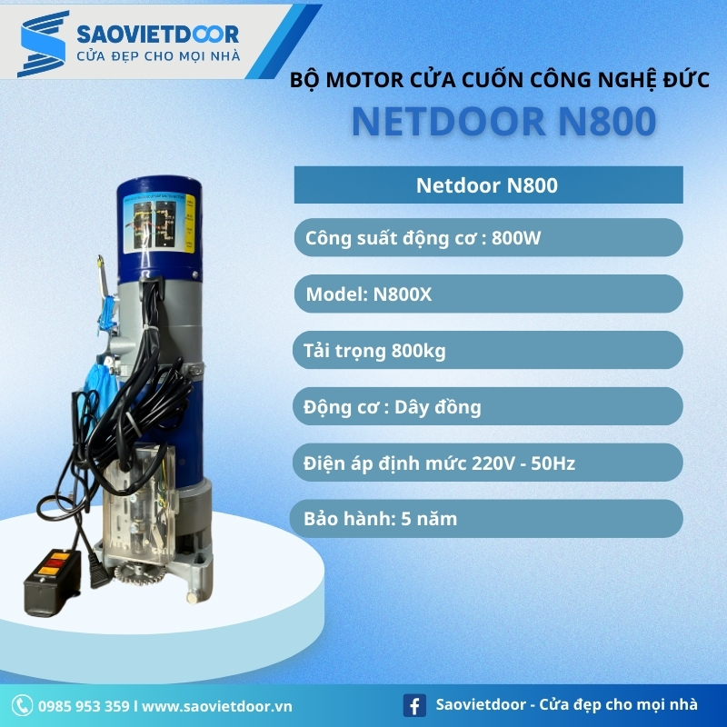 Motor Netdoor N800 Công Nghệ Đức Chính Hãng