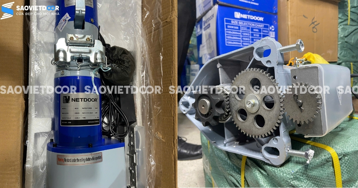 Motor cửa cuốn netdoor n800 công nghệ đài loan