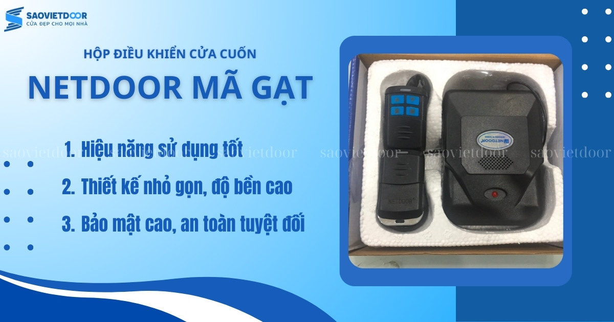 Hộp Điều Khiển Netdoor Mã Gạt 21 Hộp điều khiển cửa cuốn Netdoor mã gạt