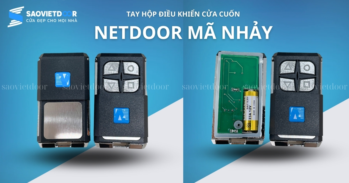 Hộp Điều Khiển NETDOOR Mã Nhảy 23 Tay điều khiển cửa cuốn Netdoor mã nhảy