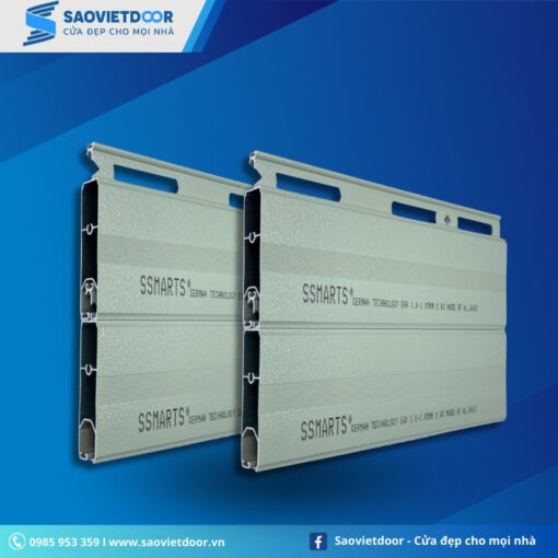 Cửa Cuốn Khe Thoáng SSmarts E60 19 Hình ảnh mặt cắt cửa cuốn khe thoáng ssmarts E60