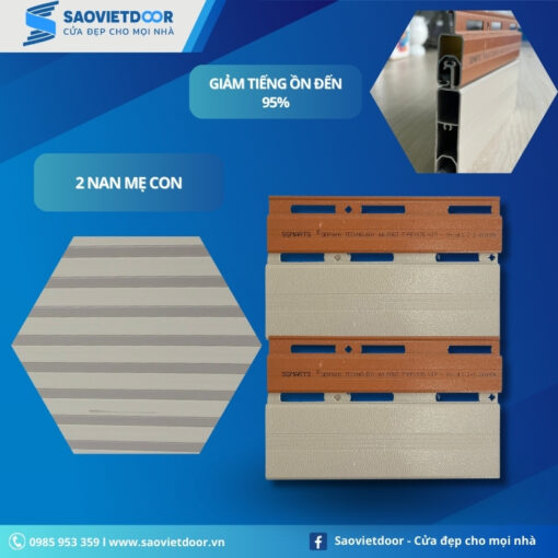 Cửa Cuốn Khe Thoáng Ssmarts S70 18 Hình ảnh nan cửa cuốn khe thoáng ssmarts S70