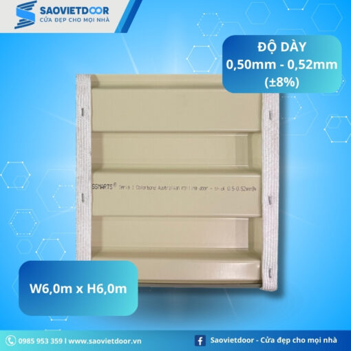 Cửa Cuốn Tấm Liền SSMARTS Seris 1 9 Hình ảnh nan cửa cuốn tấm liền Ssmarts Seris 1