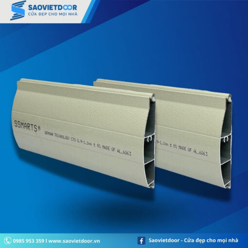 Cửa Cuốn Nhôm Kéo Tay SSMARTS C70 20 Hình ảnh mặt cắt cửa cuốn Ssmarts C70