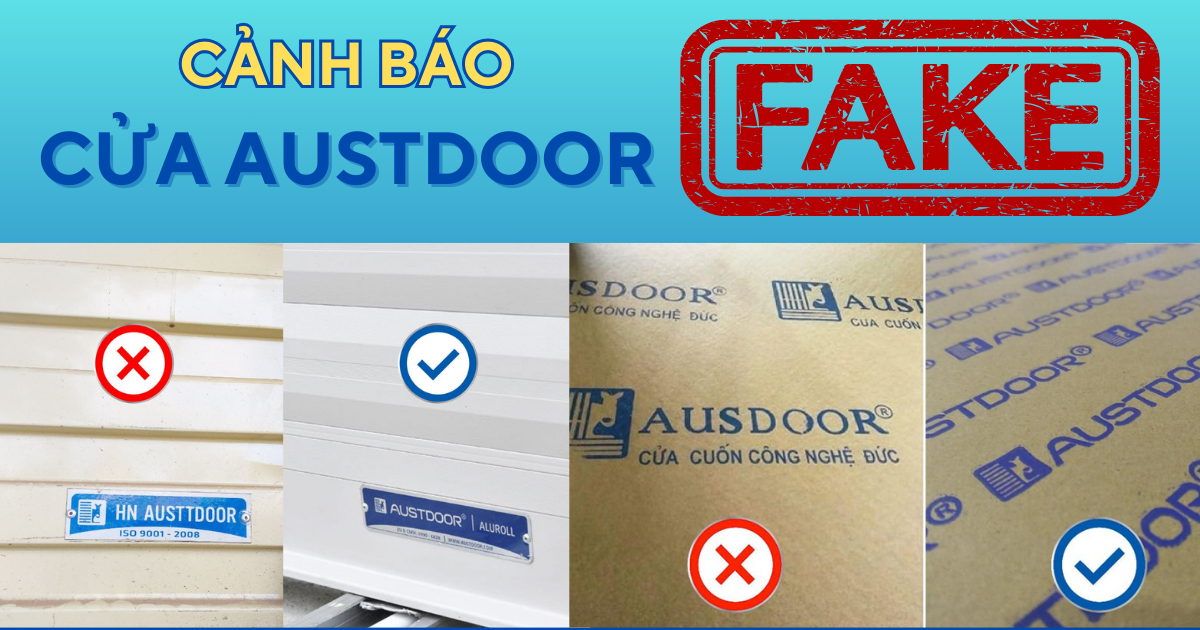 Cảnh báo cửa Austdoor fake