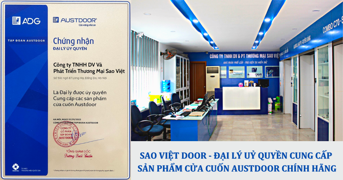 Hệ thống Showroom Sao Việt Door trưng bày sản phẩm hiện đại, có đầy đủ mẫu mã cho khách hàng tham khảo.