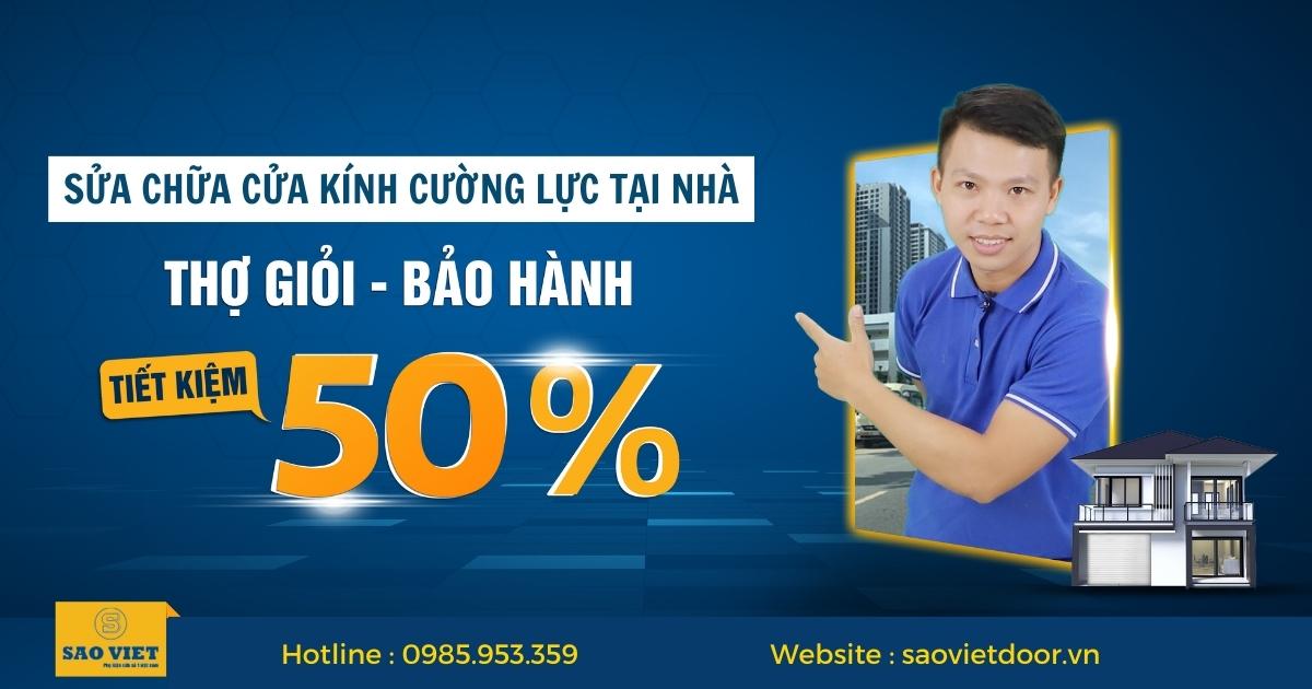 Sửa cửa kính tại Hà Nội bảo hành dài hạn