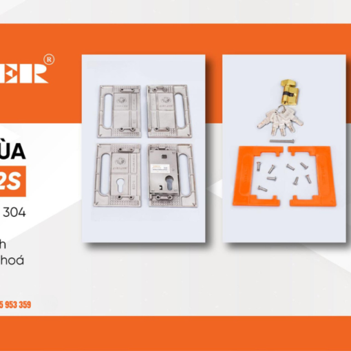 Khoá cửa lùa Adler chính hãng