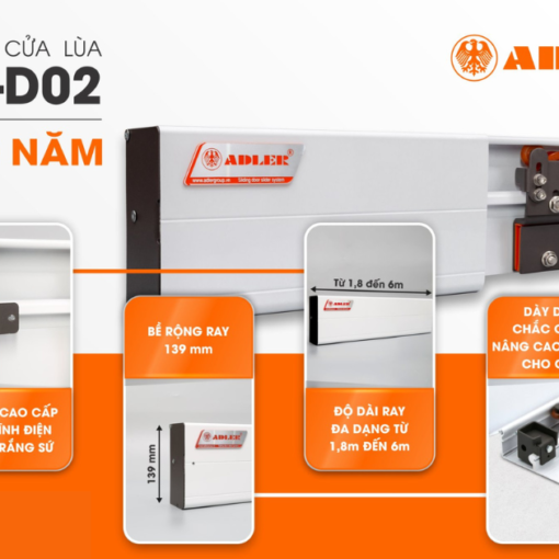 Chân Nhện VVP 39 Thân ray cửa lùa Adler