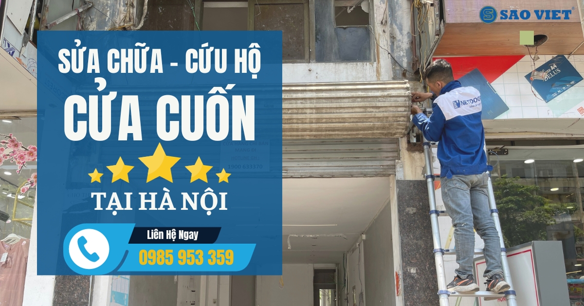 Dịch vụ sửa chữa - cứu hộ cửa cuốn tại Hà Nội.