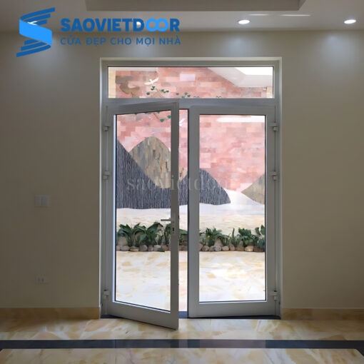 Cửa Đi Mở Quay 2 Cánh Nhôm Xingfa Nhập Khẩu 25 Cửa đi mở quay 2 cánh nhôm Xingfa