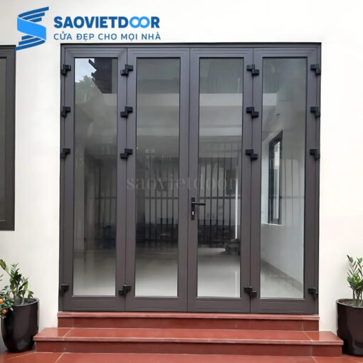 Cửa đi mở quay 4 cánh nhôm Xingfa Việt Nam 18 Cửa đi mở quay 4 cánh nhôm Xingfa