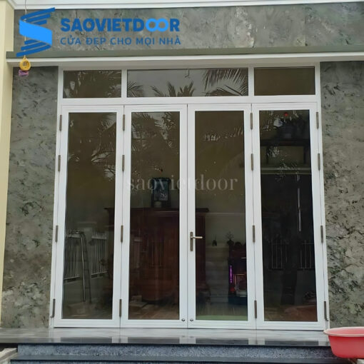 Cửa đi mở quay 4 cánh nhôm Xingfa Việt Nam 19 Cửa đi mở quay 4 cánh nhôm Xingfa