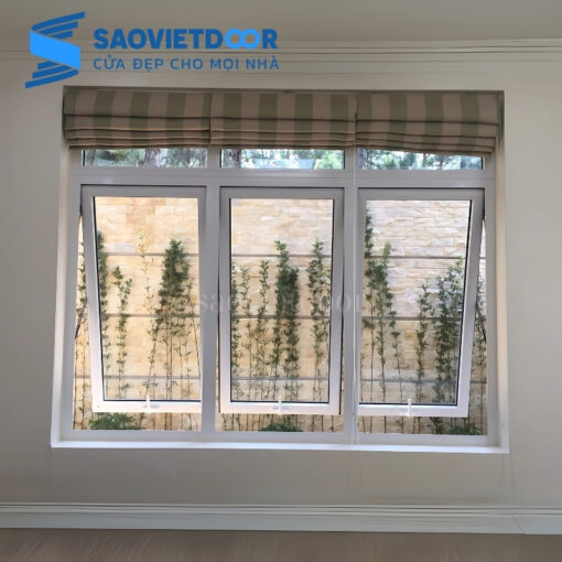 Cửa Sổ Mở Hất 3 Cánh Nhôm Xingfa Nhập Khẩu 21 Cửa sổ hất 3 cánh nhôm xingfa