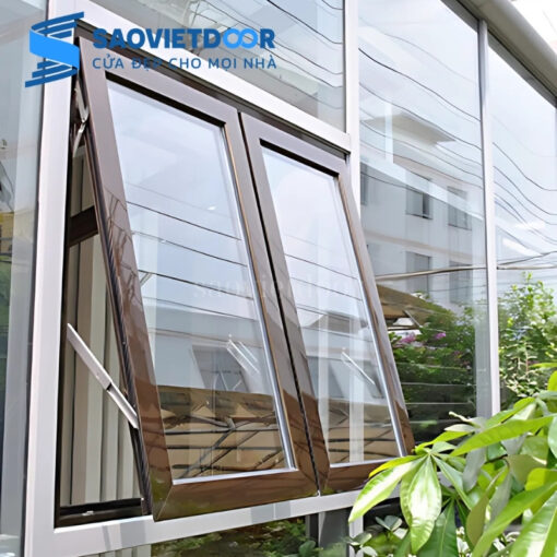 Cửa sổ hất 2 cánh nhôm xingfa