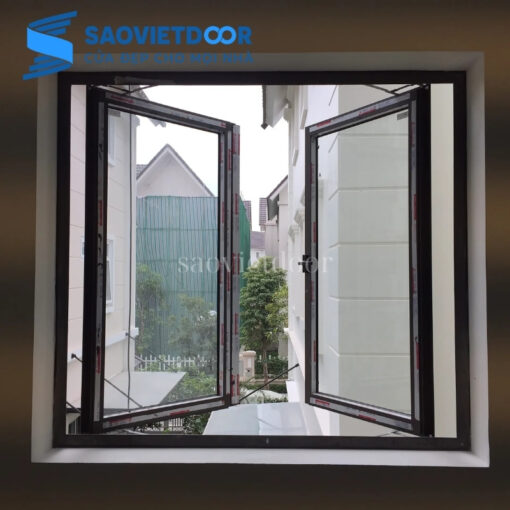Cửa sổ mở quay 2 cánh nhôm Xingfa Việt Nam 23 Cửa sổ quay 2 cánh nhôm xingfa