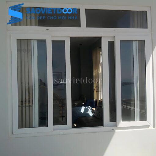 Cửa Sổ Mở Trượt 4 Cánh Nhôm Xingfa Nhập Khẩu 26 Cửa sổ mở trượt 4 cánh