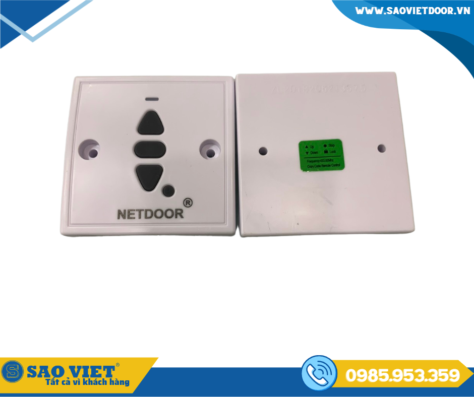 Bấm tường không dây 433 NETDOOR 15 2 4 1