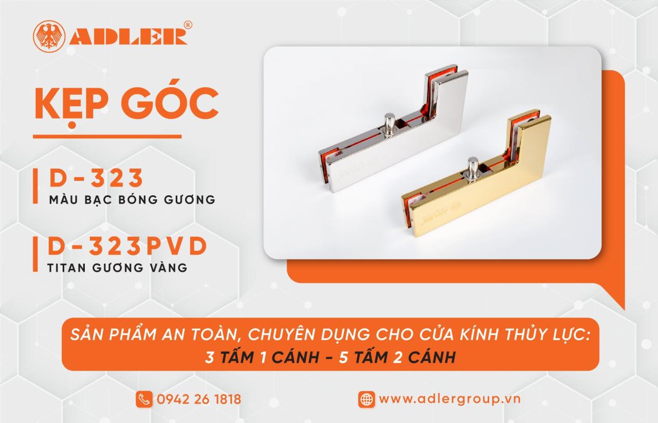 Kẹp Góc Adler 15 Phụ kiện Adler được thiết kế với mẫu mã đẹp, sang trọng giúp ngôi nhà của bạn trở lên đẹp hơn.