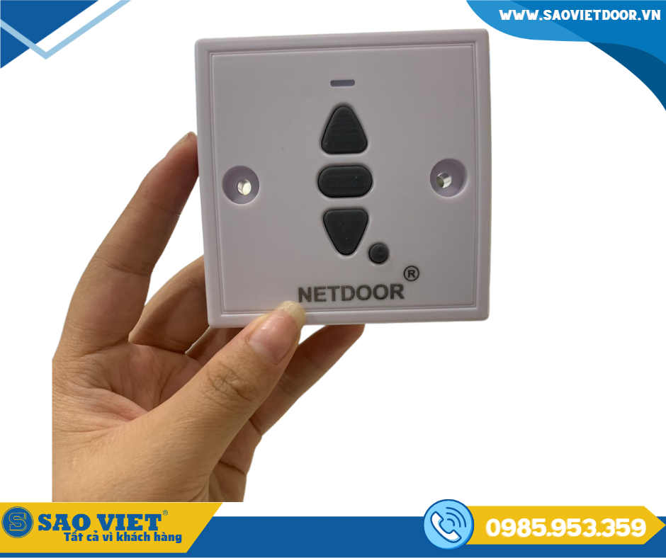 Bấm tường không dây 433 NETDOOR 16 3 4 1