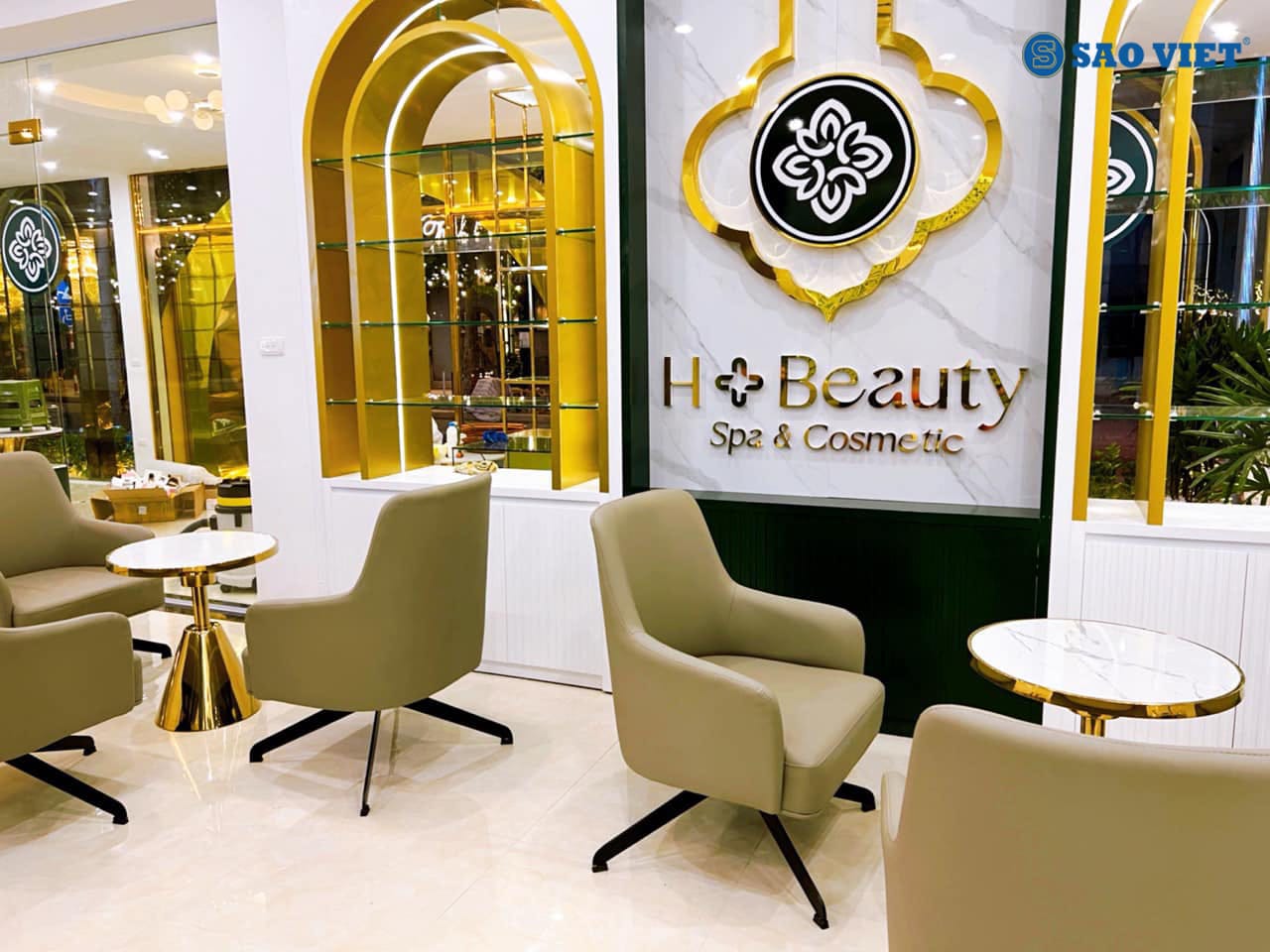 Thi công cửa kính, lan can kính tại H+ Beauty Spa Sơn Tây Hà Nội 13 Thi công cửa kính