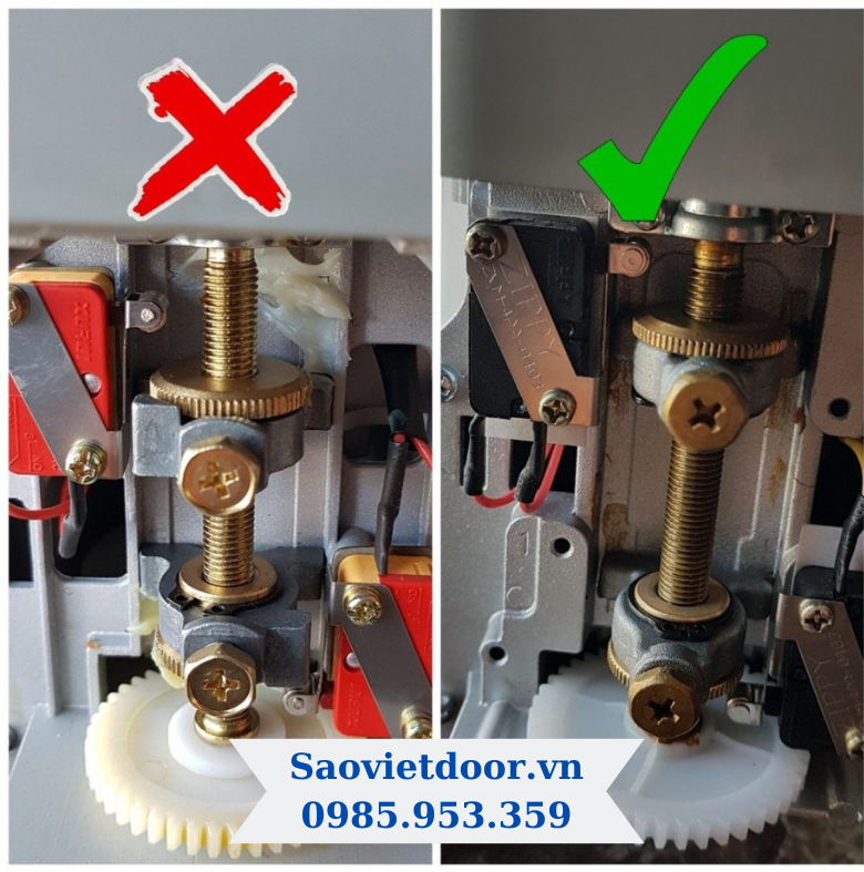 Motor cửa cuốn Đài Loan YH 500kg 22 Hành trình motor YH thật sử dụng hành trình loại tốt của hãng Zipper (hiện tại 2020) và sử dụng nhựa tốt, kết cấu chắc chắn ,nhìn sắc nét, sáng màu đồng.