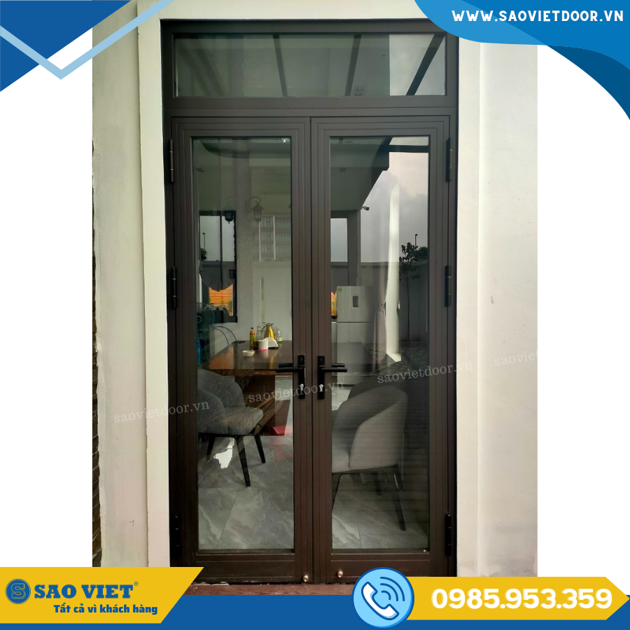 Thi công Cửa nhôm Xingfa nhập khẩu cho Gia Đình Anh Trần Huy Tùng Xã Vĩnh Ngọc, Đông Anh - Hà Nội 21 Cua di mo quay 2 canh 06 1