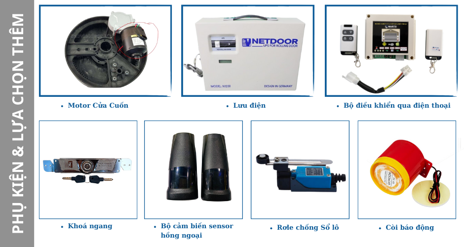 Cửa Cuốn Tấm Liền SSMARTS Seris 2 12 Phu kien cua cuon 2 1