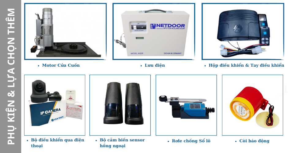 Cửa Cuốn Nhôm Kéo Tay SSMARTS C70 27 Phu kien cua cuon