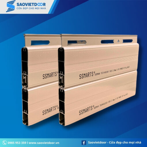 Cửa Cuốn Khe Thoáng Ssmarts S80 14 Hình ảnh mặt cắt cửa cuốn khe thoáng Ssmarts S80