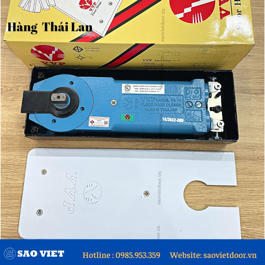 Cách phân biệt bản lề sàn VVP chính hãng 8 ban le san vvp thai lan