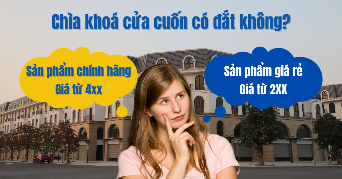 Chìa khoá cửa cuốn có đắt không Chìa khoá cửa cuốn có đắt không